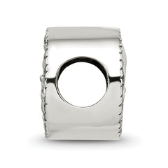 Sterling Silver 925 Fleur de Lis Bead Solid Casted Elegant Themed Design