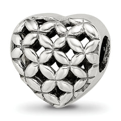 Sterling Silver Reflections Heart Bead