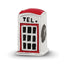 Sterling Silver Reflections Enameled Telephone Booth Bead