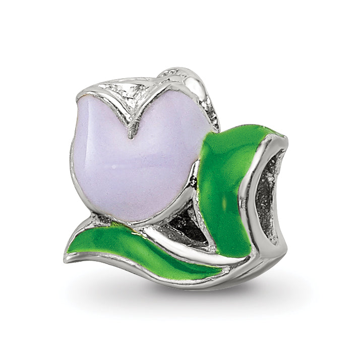 Sterling Silver Reflections Kids Enameled Tulip Bead