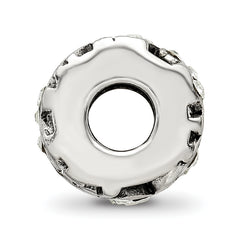 Sterling Silver 925 Bead with Preciosa Crystal and Heart Design