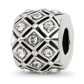 Sterling Silver Reflections April Preciosa Crystal Bead