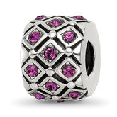 Sterling Silver Reflections February Preciosa Crystal Bead