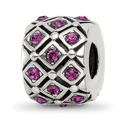 Sterling Silver Reflections February Preciosa Crystal Bead