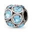 Sterling Silver Reflections March Preciosa Crystal Bead