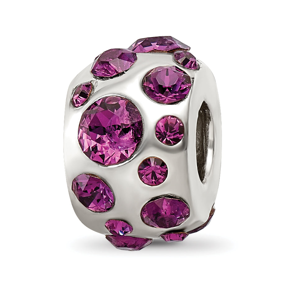 Sterling Silver Reflections February Preciosa Crystal Bead