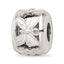 Sterling Silver Reflections White Enameled Butterfly Bead
