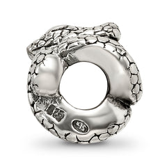 Sterling Silver 925 Themed Snake Bead Solid Cast Design from Sophia Jewelers