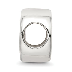 Sterling Silver 925 Gold-Plated Heart Bead with Solid Cast Design