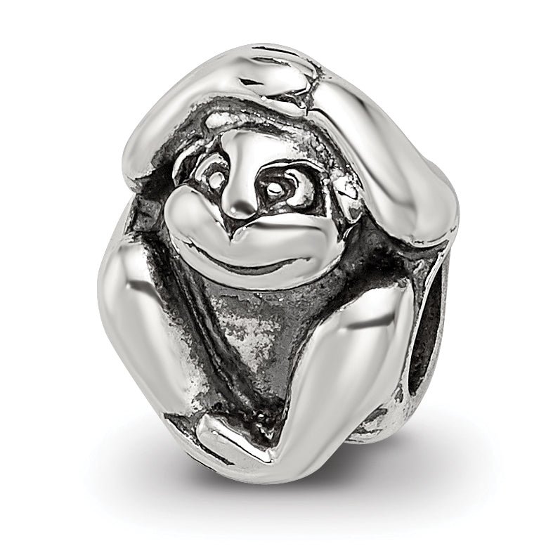 Sterling Silver Reflections Monkey Bead