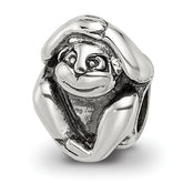Sterling Silver Reflections Monkey Bead