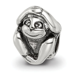 Sterling Silver Reflections Monkey Bead