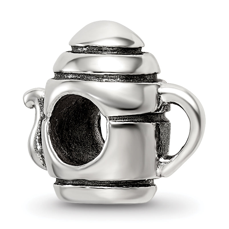 Sterling Silver Reflections Teapot Bead