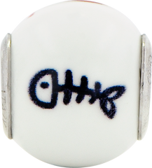 Sterling Silver 925 Enameled Cat Bead with Whimsical Charm