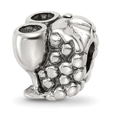 Sterling Silver Reflections Grapes & Glasses Bead