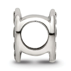 Sterling Silver 925 Antiqued Artists Palette Bead Elegant Cast Design