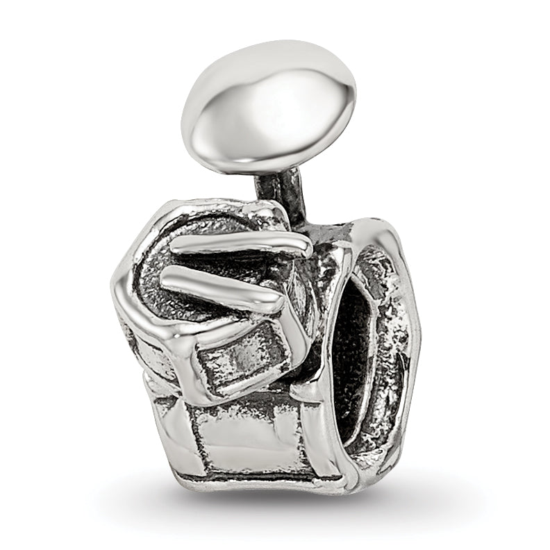 Sterling Silver Reflections Drum Set Bead