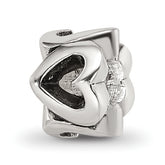 Sterling Silver Reflections Kids Hearts Bead