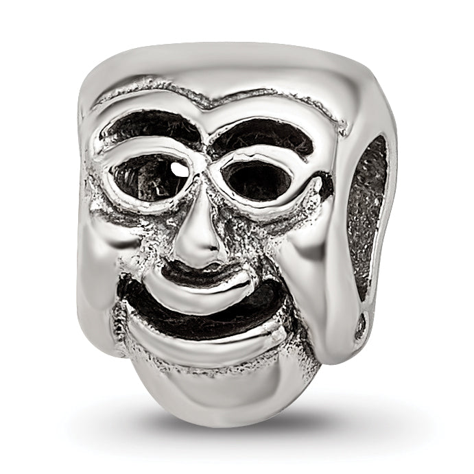 Sterling Silver Reflections Comedy Mask Bead