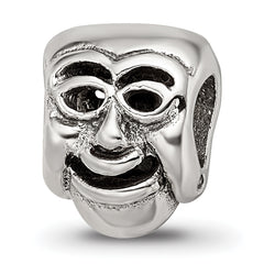 Sterling Silver Reflections Comedy Mask Bead