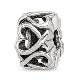 Sterling Silver Reflections Hearts Bead