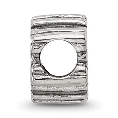 Sterling Silver 925 Snowflake Bead with Antiqued Finish Elegant Winter Theme