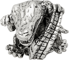 Sterling Silver Reflections Alligator Bead