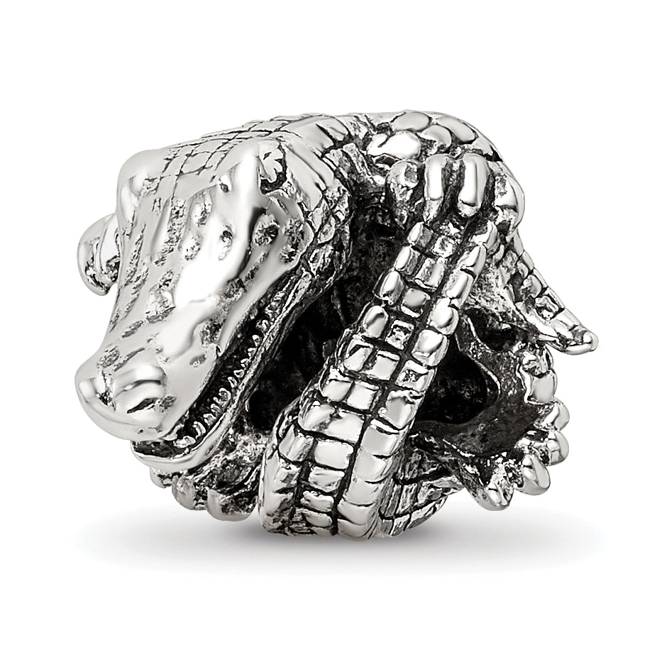 Sterling Silver Reflections Alligator Bead