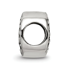 Sterling Silver 925 Love Bead with Solid Casted Design