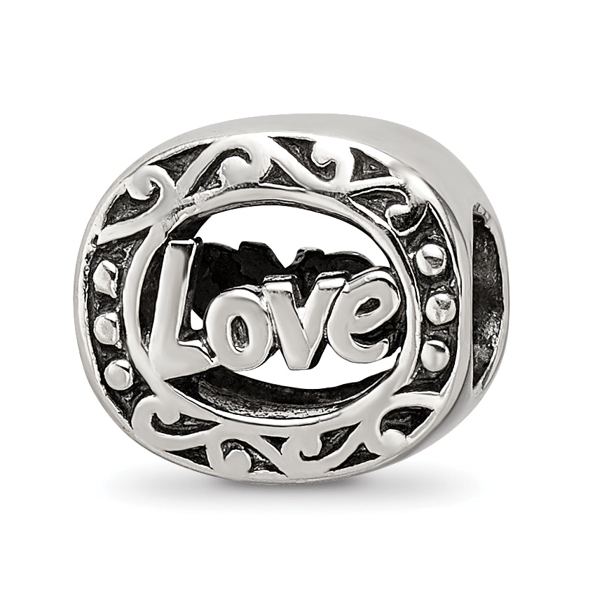 Sterling Silver Reflections Love Bead