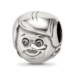 Sterling Silver Reflections Little Boy's Head Bead