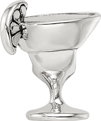 Sterling Silver 925 Margarita Bead with Solid Casted Design