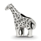 Sterling Silver Reflections Giraffe Bead