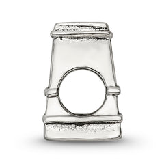 Sterling Silver 925 Eiffel Tower Bead Solid Casted Elegant Themed Charm