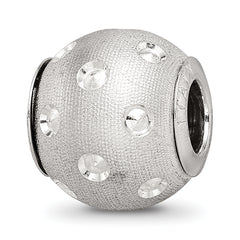 Sterling Silver Reflections Diamond-cut Bead
