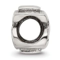 Sophia Jewelers 925 Sterling Silver Dollar Sign Bead with Antiqued Finish