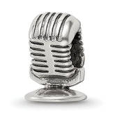 Sterling Silver Reflections Microphone Bead