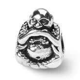 Sterling Silver Reflections Speak No Evil Buddha Bead