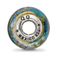 Sterling Silver 925 Dichroic Glass Bead with Radiant Elegance and Versatility