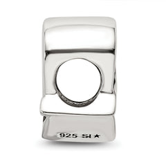 Sterling Silver 925 Adoption Symbol Bead with Solid Cast Design