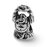Sterling Silver Reflections CZ Buddha Bead