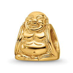 Sterling Silver Gold-plated Reflections Buddha Bead