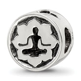 Sterling Silver Reflections Yoga Lotus Bead