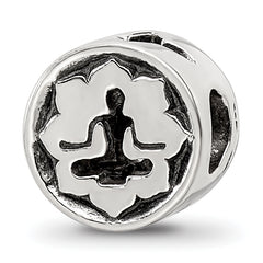 Sterling Silver Reflections Yoga Lotus Bead