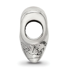 Sterling Silver 925 Holland Shoe Bead with Antiqued Finish