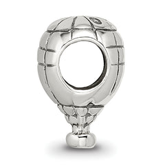 Sterling Silver 925 Hot Air Balloon Bead with Antiqued Finish