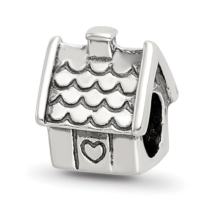 Sterling Silver Reflections House Bead