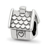 Sterling Silver Reflections House Bead