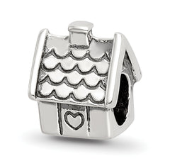 Sterling Silver Reflections House Bead