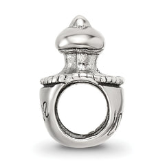 Sterling Silver 925 Love Perfume Bottle Bead with Antiqued Finish